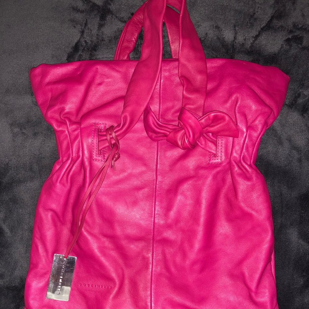 Coccinelle hot pink bag